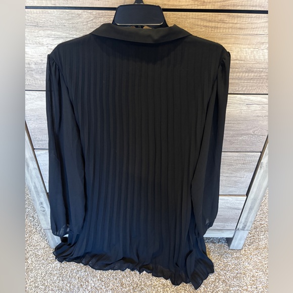 Nine West Black Pleated Dress - Picture 2 of 6